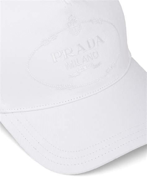 prada baseball cap white